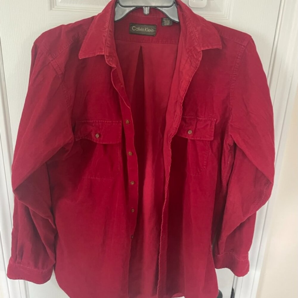 Men's Vintage Calvin Klein Button Up Long Sleeve
